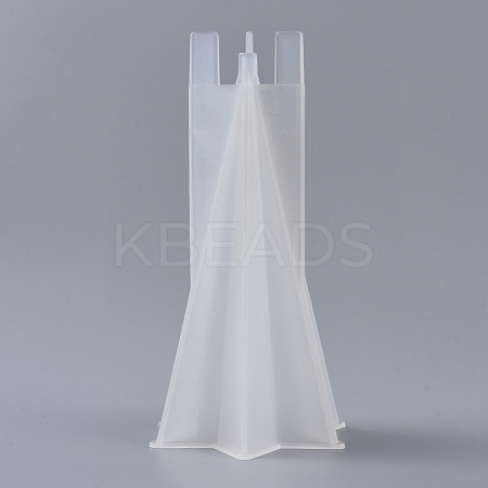DIY Six-Sided Pyramid Aromatherapy Candle Plastic Molds X-DIY-F048-05-1