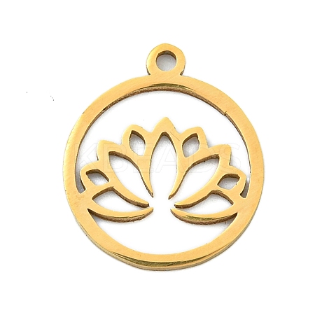 Ion Plating(IP) 201 Stainless Steel Pendants STAS-M015-08G-1