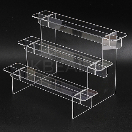 Transparent 3-Tier Acrylic Action Figure Display Risers ODIS-WH0026-21C-1