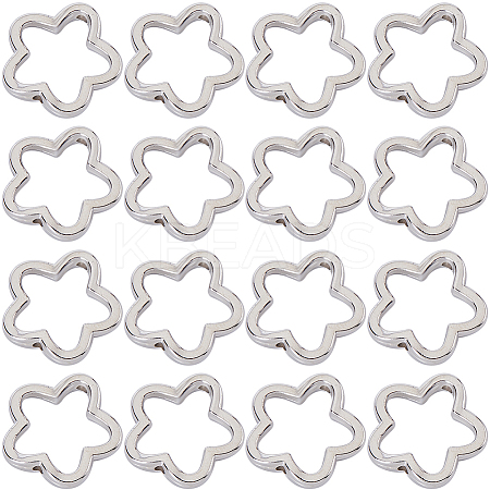 200Pcs CCB Plastic Bead Frames CCB-SC0001-19-1