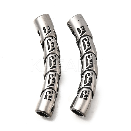 304 Stainless Steel Tube Beads STAS-D382-13AS-1