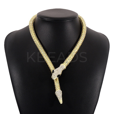 Alloy Popcorn Chain Necklaces LS-NJEW-Z020-01B-LG-1