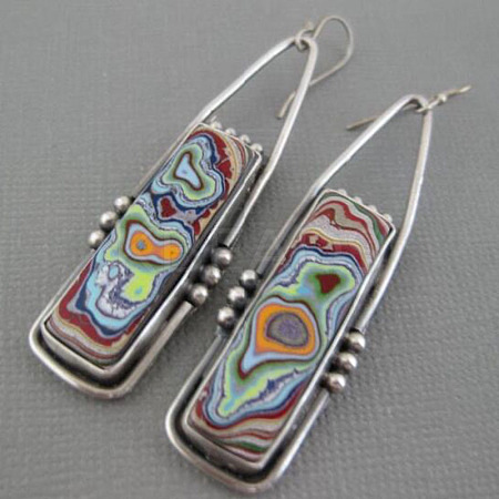Alloy Enamel Dangle Earrings FS-WG6E131-20-1