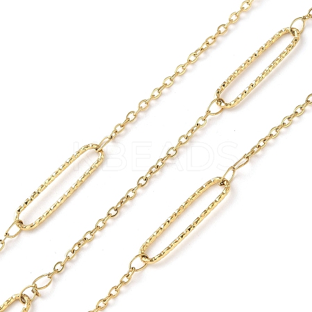 304 Stainless Steel Oval & Cable Chains CHS-C015-04A-G-1