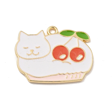 Cartoon Alloy Enamel Pendants ENAM-G208-24KCG-1