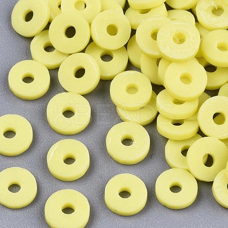 Handmade Polymer Clay Beads X-CLAY-Q251-4.0mm-35-1