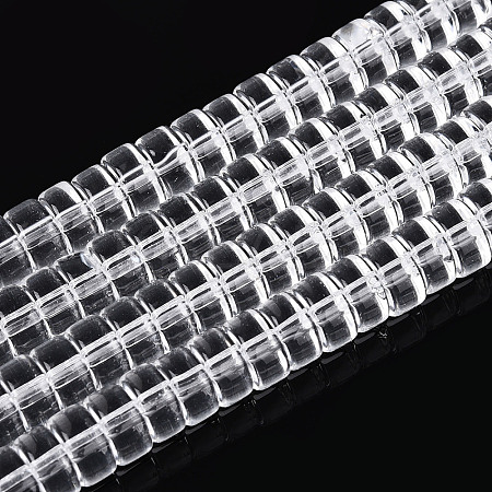Transparent Glass Beads Strands LS-GLAA-N028-3x6mm-01-1
