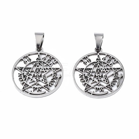 Non-Tarnish Religion 201 Stainless Steel Pendants X-STAS-N095-080-1