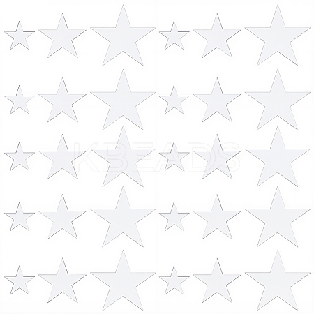 4Bags Acrylic Star Stickers DIY-GF0012-46B-1