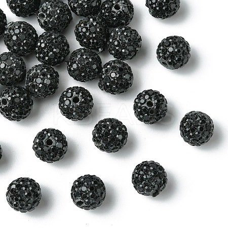 30Pcs Pave Disco Ball Beads RB-YW0001-14I-1