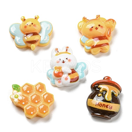 Opaque Resin Cabochons RESI-Q227-07-1