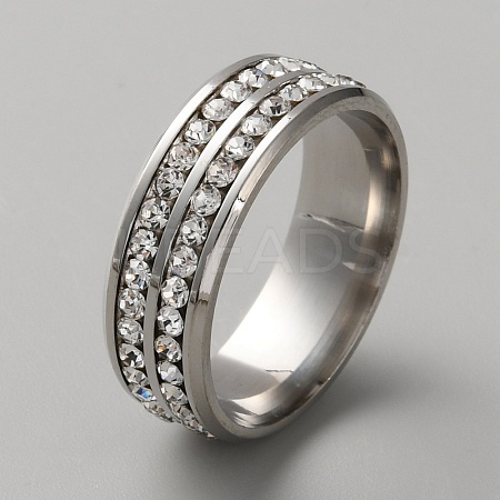 Rhinestone Finger Ring RJEW-WH0005-04P-1