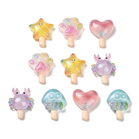 Transparent Resin Cabochon CRES-I044-12-1