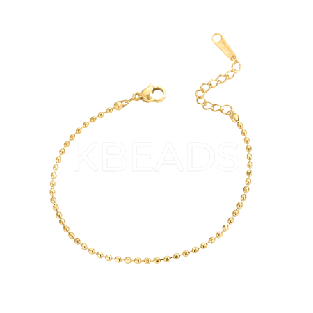 304 Stainless Steel Ball Chain Bracelets STAS-OY012-99G-1