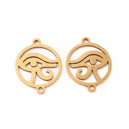 201 Stainless Steel Connector Charms STAS-K251-089G-1