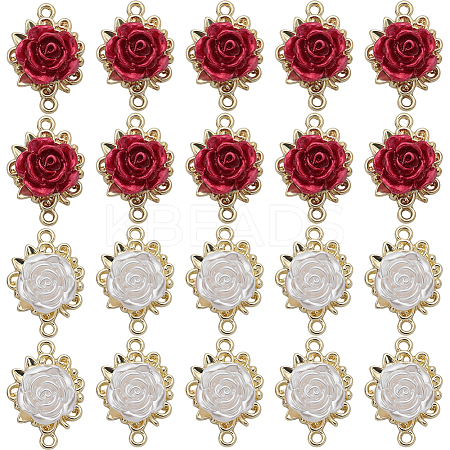 32Pcs 2 Colors Alloy Connector Charms FIND-SC0005-69-1