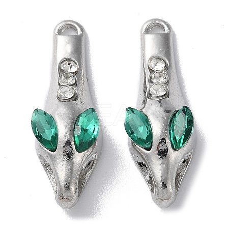 Alloy with Rhinestone Pendant FIND-Z014-15P-1