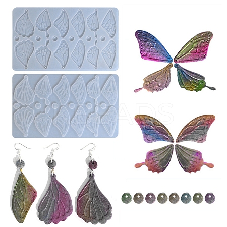 DIY Butterfly Wing & Round Pendant Silicone Molds SIMO-B004-01-1