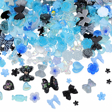 4 Bags 2 Style Resin Cabochons MRMJ-SC0001-21-1