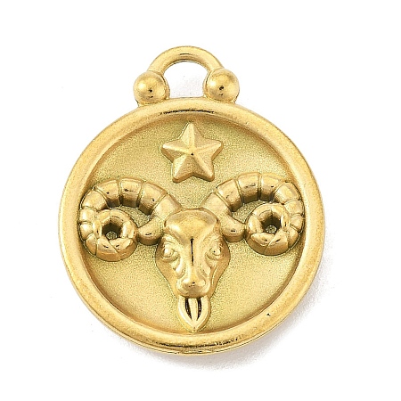 Real 18K Gold Plated Tone 304 Stainless Steel Pendants STAS-K291-01G-01-1