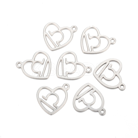 Non-Tarnish 304 Stainless Steel Pendants STAS-I157-07F-1