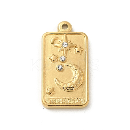 304 Stainless Steel Pendants STAS-I322-39G-02-1