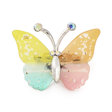 Butterfly Transparent Resin Brooch LS-JEWB-M047-01A-1