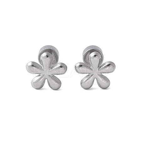 304 Stainless Steel Stud Earrings for Women EJEW-E603-05G-P-1