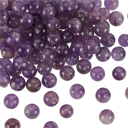 Natural Amethyst Beads Strands G-OC0001-63-6mm-1