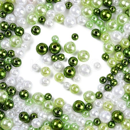 ABS Plastic Imitation Pearl Beads KY-G030-01C-1