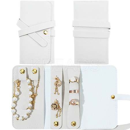 PU Imitation Leather Jewelry Rolls for Earrings Bracelets Necklaces AJEW-WH20020-456A-1