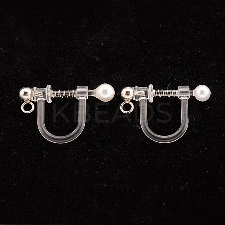 304 Stainless Steel Clip-on Earring Findings STAS-G247-04P-1