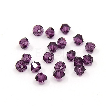 Austrian Crystal Beads Amethyst Color Bicone X-5301_4mm204-1