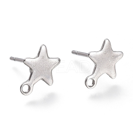 Non-Tarnish 304 Stainless Steel Stud Earring Findings LS-X-STAS-K212-05P-1