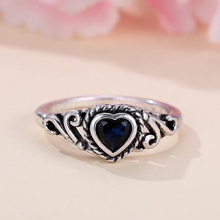 Brass Micro Pave Cubic Zirconia Finger Rings for Women FS-WGE7315-03-1