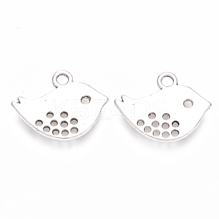Tibetan Style Alloy Charms TIBEP-S319-088AS-RS-1