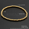 Shell Round Beads Stretch Bracelets for Men Women LS-NU4879-5-1