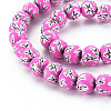 Handmade Polymer Clay Beads Strands CLAY-N008-055-03-3