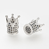 Brass Micro Pave Cubic Zirconia Beads LS-ZIRC-S053-YS009B-1-1