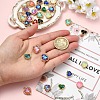 10Pcs Heart K9 Glass Charms GLAA-YW0005-33-5