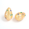 Paint Sprayed Shell Pearl Beads BSHE-I010-09B-2