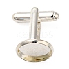 Flat Round Brass Cuff Settings LS-KK-XCP0001-72S-1