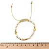 ABS Imitation Pearl Beads Braided Bead Bracelets for Women BJEW-D317-09B-G-5