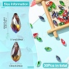 30Pcs 3 Colors Electroplate Glass Faceted Teardrop Beads EGLA-YW0001-86A-3