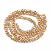 Electroplate Glass Beads Strands EGLA-A034-T4mm-B23-2