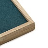 12-Slot Square Wooden Picture Frame Earring Orgainzer Holder with Microfiber Earring Display Cards EDIS-M003-01-5