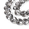 Electroplate Transparent Glass Beads Strands EGLA-B012-AB20-3