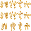 12Pcs 4 Styles 201 Stainless Steel Pendants STAS-BBC0007-31-6