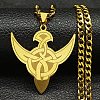 304 Stainless Steel Necklaces NJEW-Q338-12G-1
