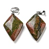 Natural Unakite Pendants G-C066-03A-2